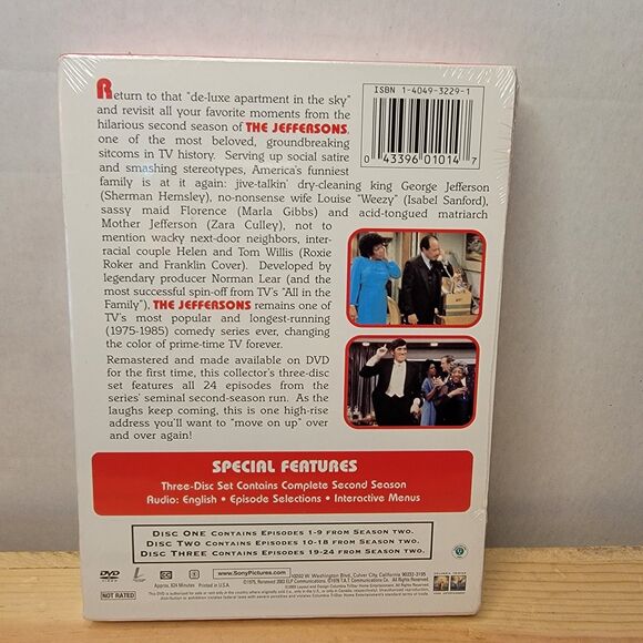 DVD The Jeffersons Complete Second Season SEALED - Picture 2 of 2